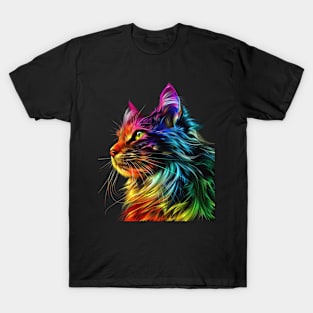 Cat Rainbow Bookmarks T-Shirt